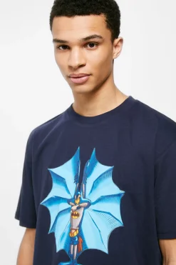 Springfield T-Shirt Coiote Batman Azul Outlet