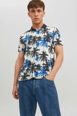 Jack & Jones T-Shirt Com Estampado Floral Marinho Clearance
