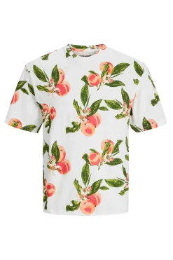 Jack & Jones T-Shirt Com Estampas Florais Branco Online