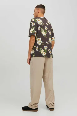 Jack & Jones T-Shirt Com Estampas Florais Castanho Online