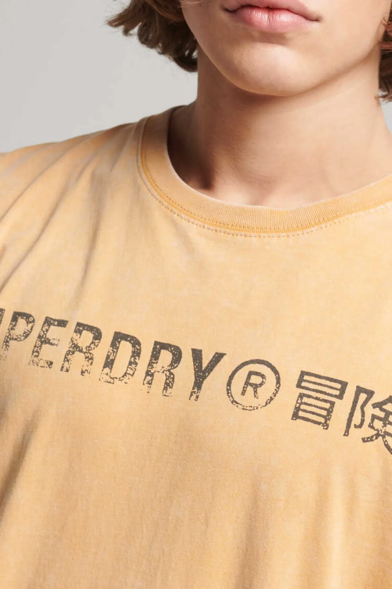 Superdry T-Shirt Com Logo Vintage Logo Corporate Camelo Sale