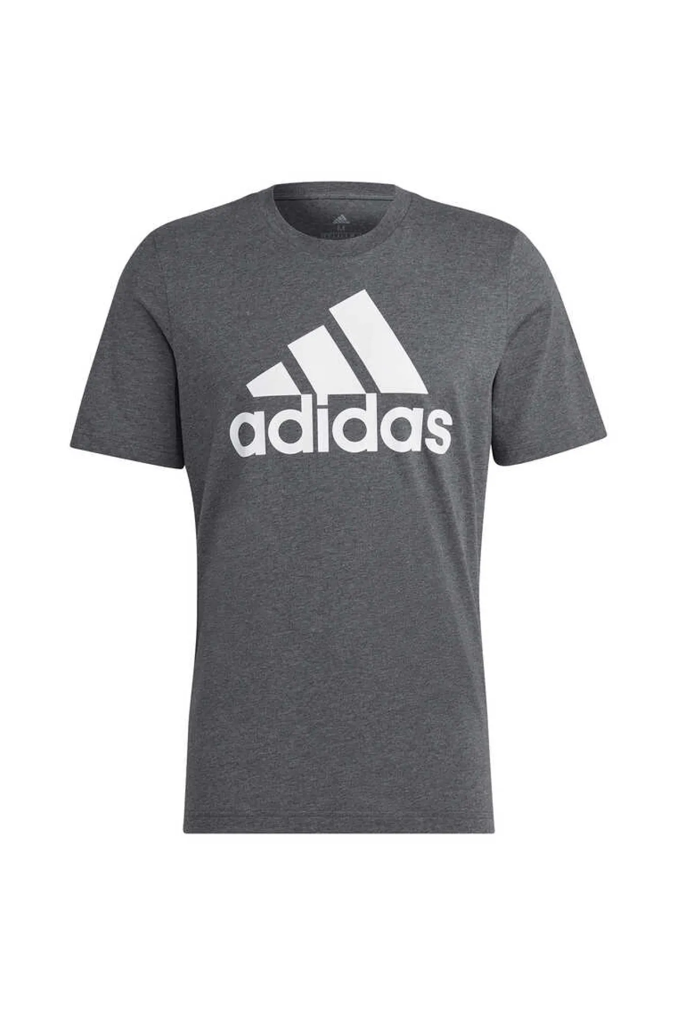 Adidas T-Shirt Com Logotipo Cinza