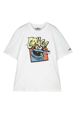 Springfield T-Shirt Cookie Monster Branco Discount