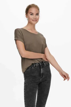 Only T-Shirts-T-Shirt De Gola Redonda