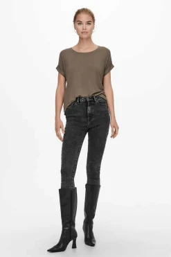 Only T-Shirts-T-Shirt De Gola Redonda