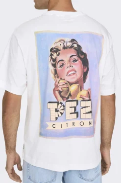 Only & Sons T-Shirt De Manga Curta Branco Hot