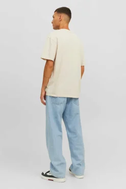 Jack & Jones T-Shirt De Manga Curta Print Foto Cinza Hot