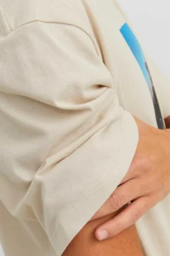 Jack & Jones T-Shirt De Manga Curta Print Foto Cinza Hot