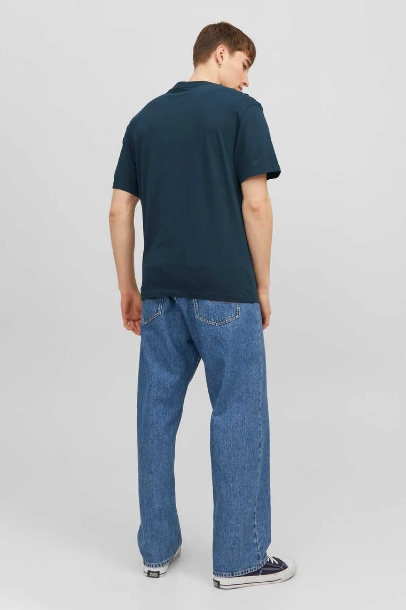 Jack & Jones T-Shirt De Manga Curta Print Foto Azul Clearance