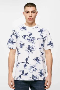 Springfield T-Shirt Flor Aquarela Cru Hot