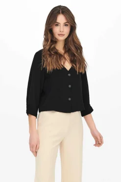 JDY Camisas E Blusas-T-Shirt Gola Em Bico