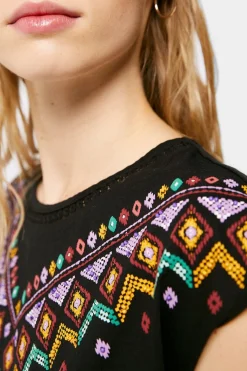 Springfield T-Shirts-T-Shirt Grafica Etnica Relevo