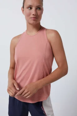 Dash and Stars T-Shirts-T-Shirt Halter Rosa