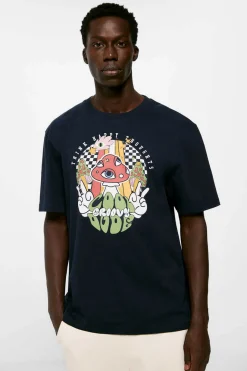 Springfield T-Shirt Happy Azul Discount