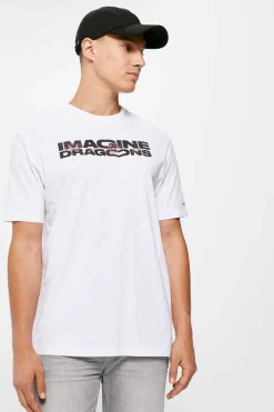 Springfield T-Shirt Imagine Dragons Hands Branco