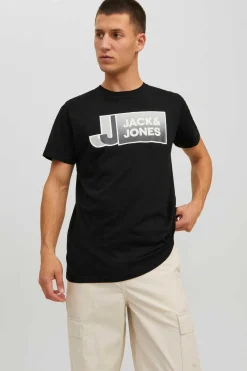 Jack & Jones T-Shirt Logo Preto Discount