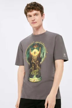 Springfield T-Shirt Lord Of The Rings Mix Cinza Sale