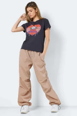 Noisy May Licencas-T-Shirt Manga Curta Print Frontal