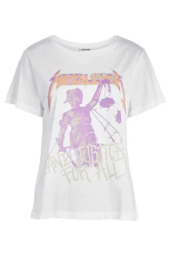 Noisy May Licencas-T-Shirt Manga Curta Print Frontal