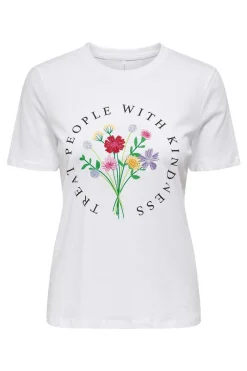 Only T-Shirts-T-Shirt Manga Curto Desenho Love