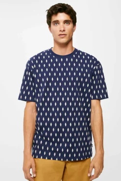 Springfield T-Shirt Micro Azulado Clearance