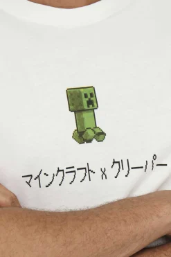 Only & Sons T-Shirt Minecraft Branco Online