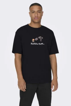 Only & Sons T-Shirt Minecraft Preto Hot