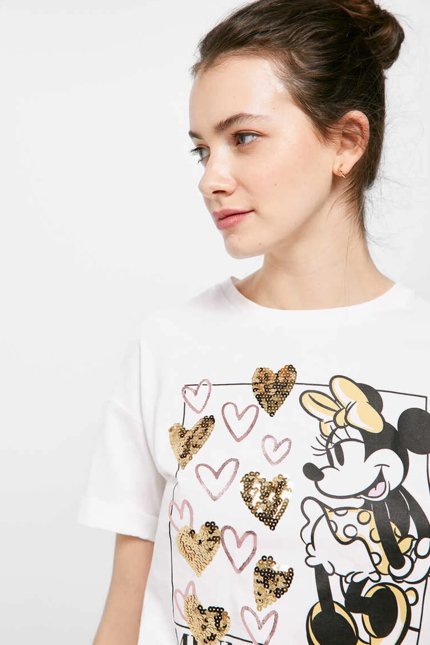 Springfield Licencas-T-Shirt "Minnie Mouse" Coracoes