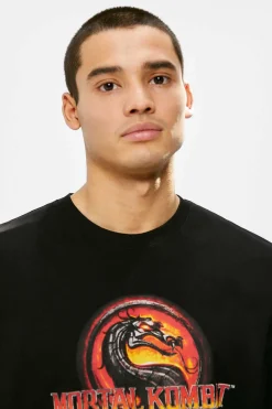 Springfield T-Shirt Mortal Kombat Logo Preto Clearance