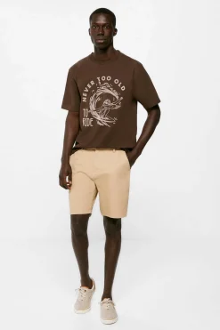 Springfield T-Shirt Never Too Old Castanho Discount