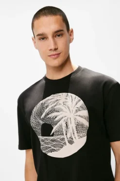 Springfield T-Shirt Palmeiras Pespontos Preto Online