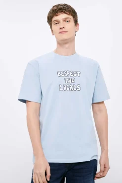 Springfield T-Shirt Respect The Locals Mix Azul Hot