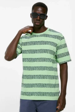 Springfield T-Shirt Risca Textura Verde Hot