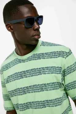 Springfield T-Shirt Risca Textura Verde Hot