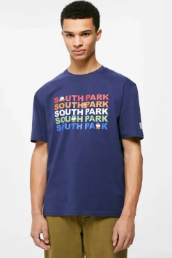 Springfield T-Shirt South Park Azulado Clearance