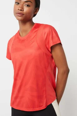 Dash and Stars T-Shirts-T-Shirt Tecnica Vermelha