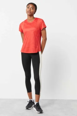 Dash and Stars T-Shirts-T-Shirt Tecnica Vermelha