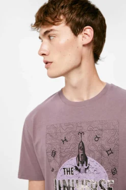 Springfield T-Shirt Universe Roxo Outlet