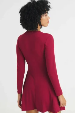 Inside Vestidos E Macacoes-Vestida Fecho-Eclair Central