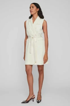 Vila Vestidos E Macacoes-Vestido Colete Blazer
