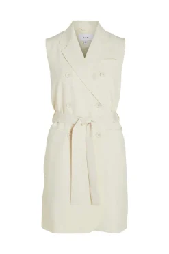 Vila Vestidos E Macacoes-Vestido Colete Blazer