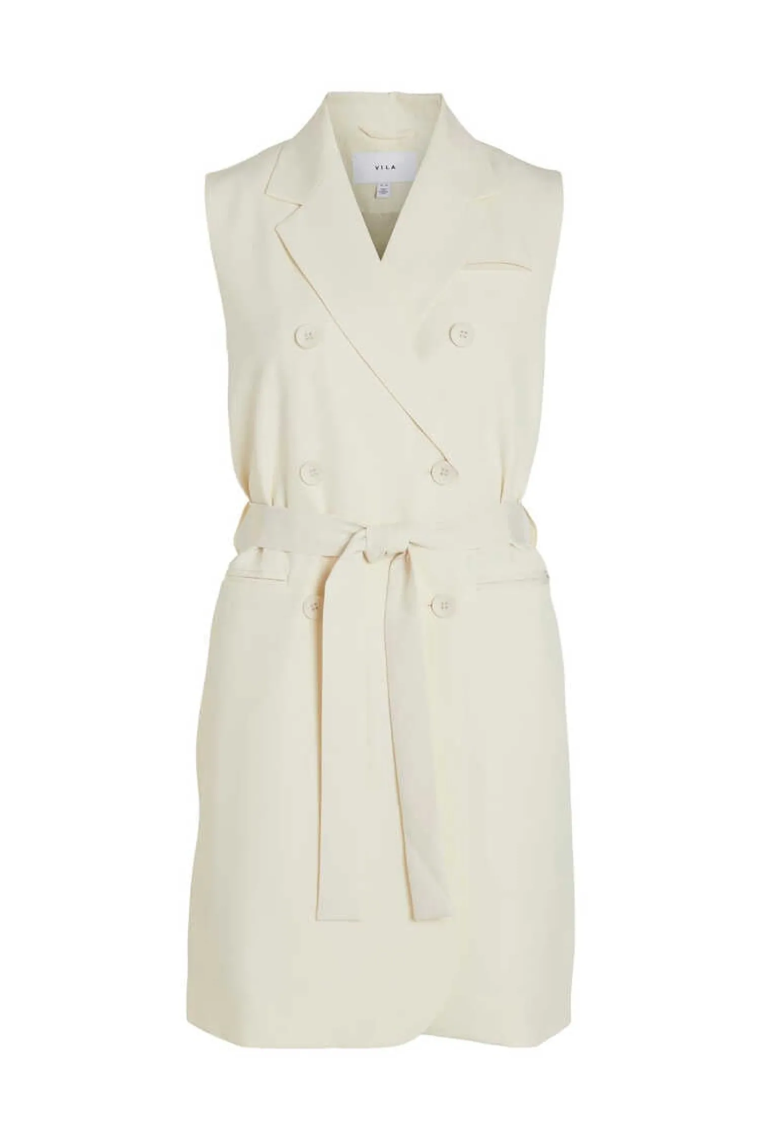 Vila Vestidos E Macacoes-Vestido Colete Blazer