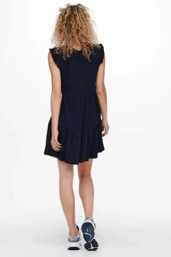 Only Vestidos E Macacoes-Vestido Com Folhos