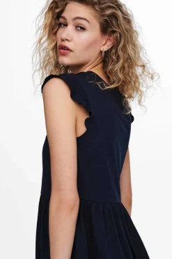 Only Vestidos E Macacoes-Vestido Com Folhos