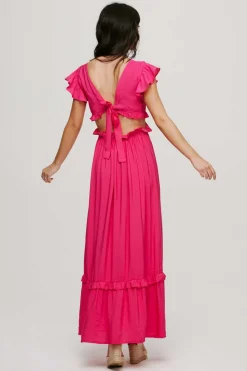 Vila Vestidos E Macacoes-Vestido Comprido Costas Abertas