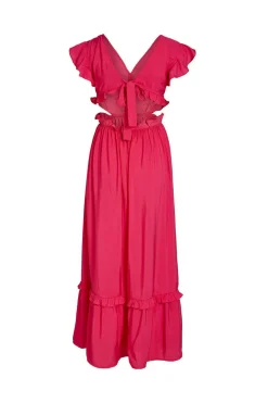 Vila Vestidos E Macacoes-Vestido Comprido Costas Abertas