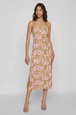 Vila Vestidos E Macacoes-Vestido Comprido De Alcas