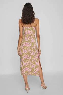 Vila Vestidos E Macacoes-Vestido Comprido De Alcas