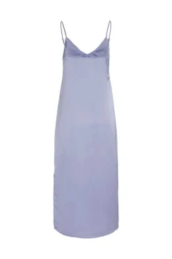 Vila Vestidos E Macacoes-Vestido Comprido De Alcas Acetinado