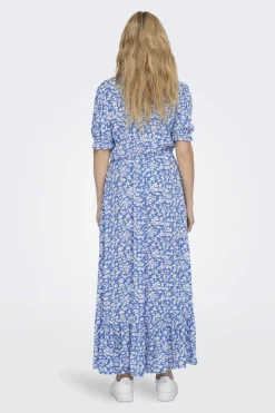 Only Vestidos E Macacoes-Vestido Comprido Manga Curta